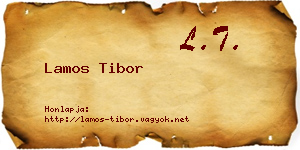 Lamos Tibor névjegykártya
